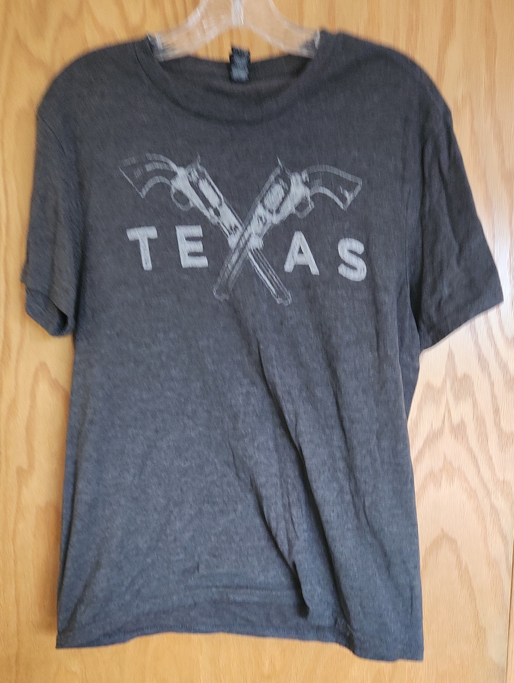 H&M Men's Charcoal Gray Texas Graphic Tee
